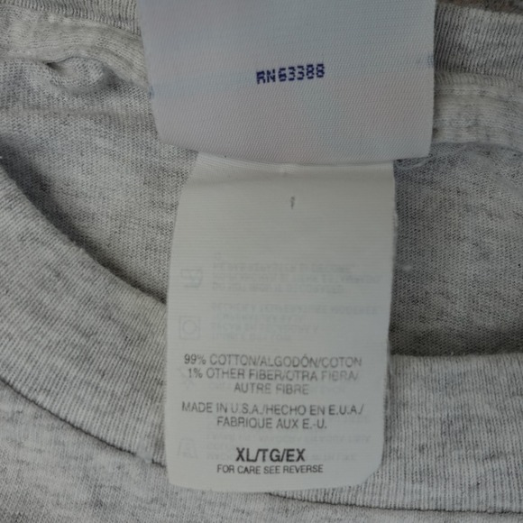 Vintage 1991 Super Bowl T-Shirt XL Grey XXXIII Broncos Falcons Game 90s Tee Rare - Picture 4 of 11